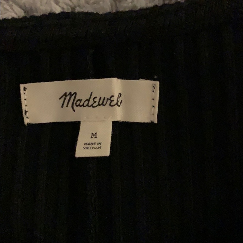 Madewell Button-Front Ribbed Mini Dress - Picture 5 of 7